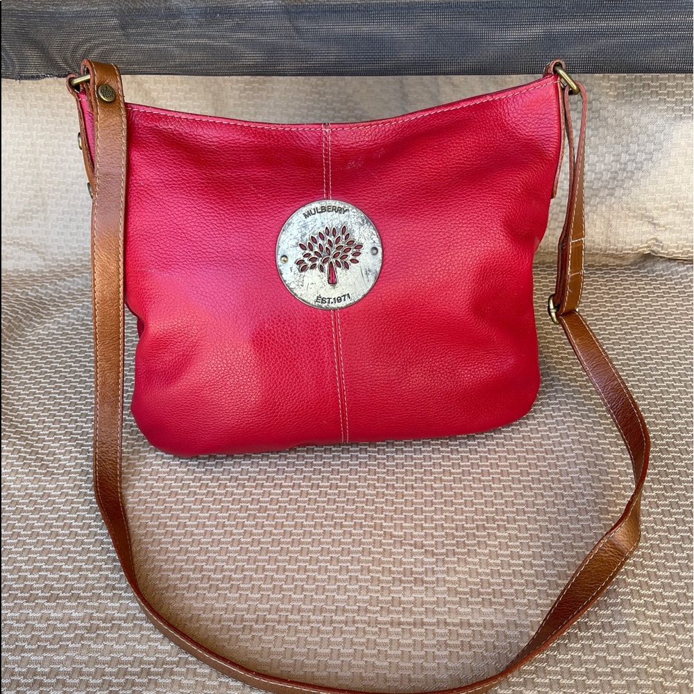 MULBERRY 1971 Red Crossbody Red Leather Bag